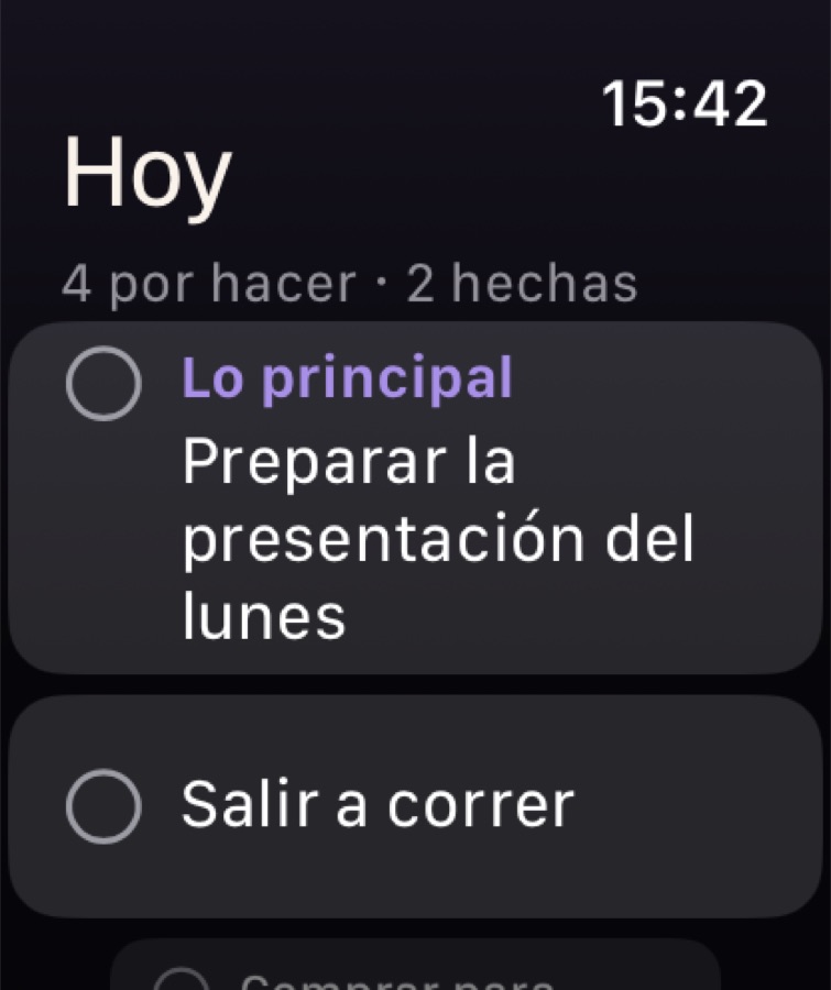 Hoy en Apple Watch